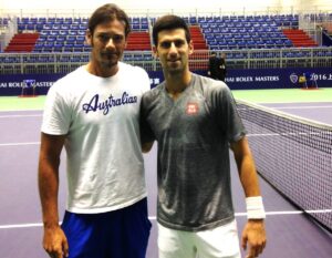 A barcelonai mester az ifjú Novak Djokoviccsal